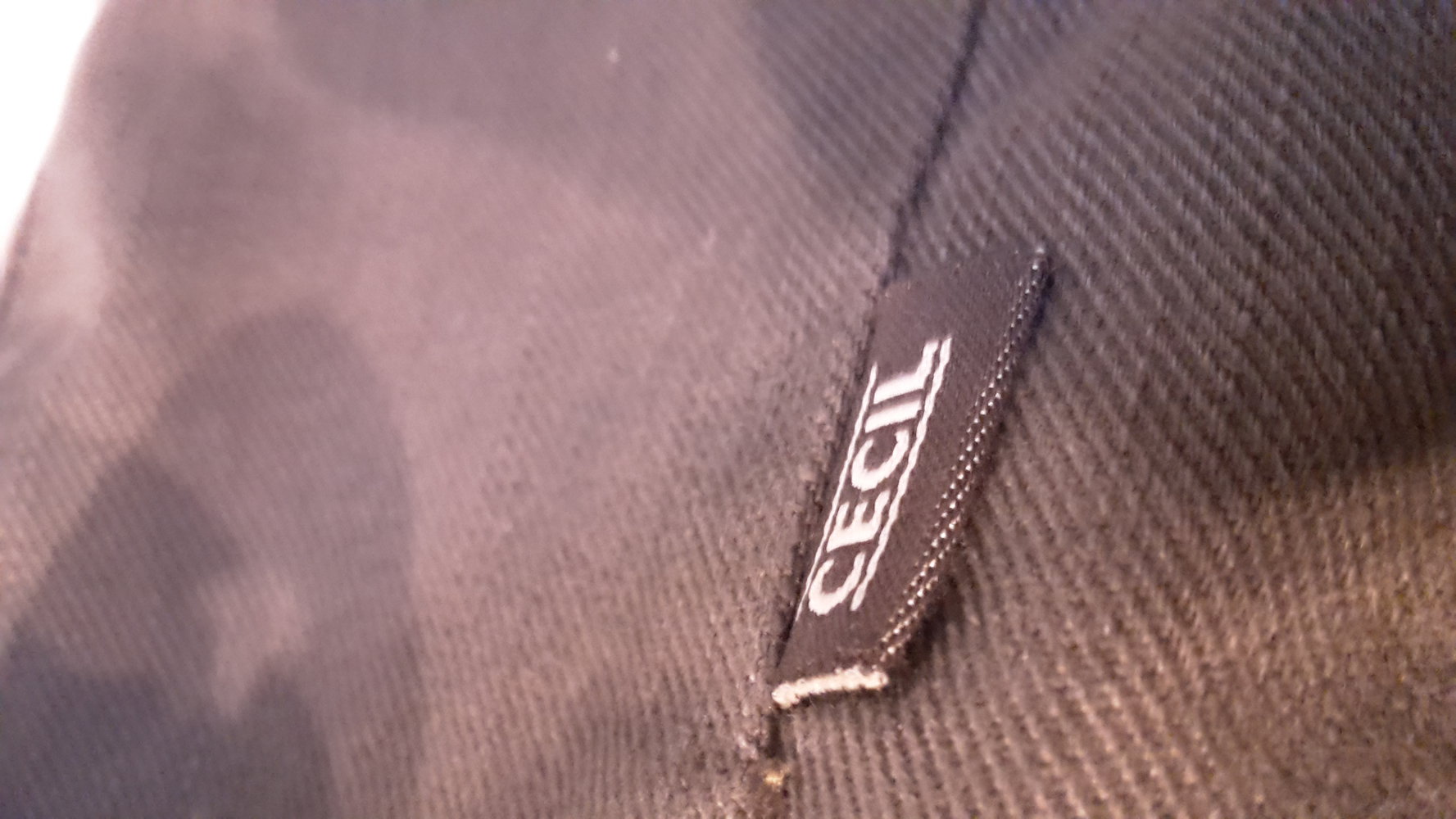 Gr. S kurze jeansjacke mit Kapuze Cecil braun jeans Weste