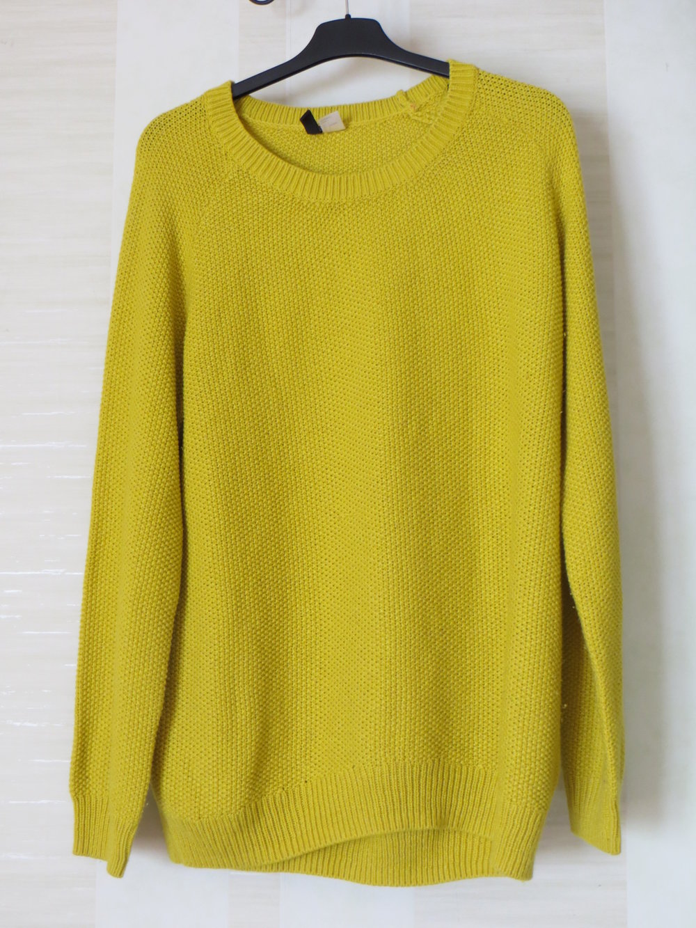 Strick Pulli grün gelb Gr. L  H&M Shopping Queen