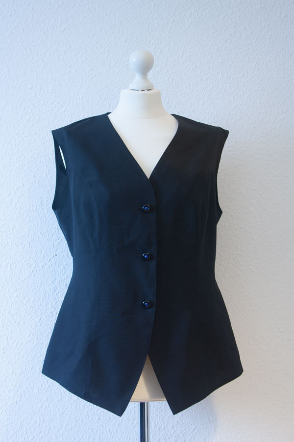 Schwarze Anzugweste Weste vintage