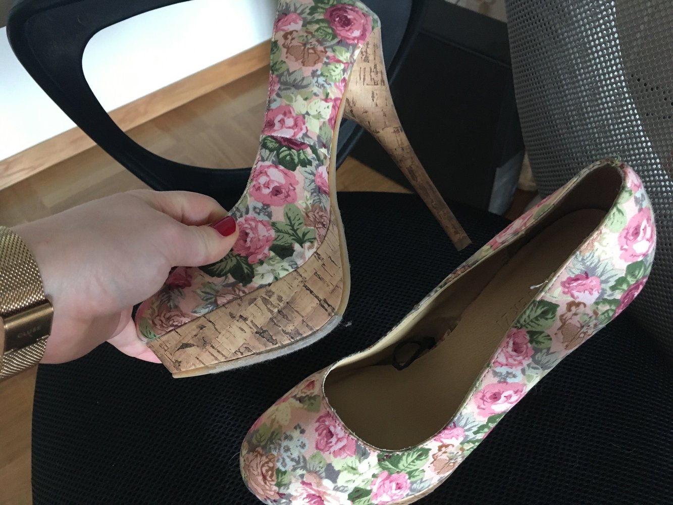 High Heels mit Blumen Gr.37