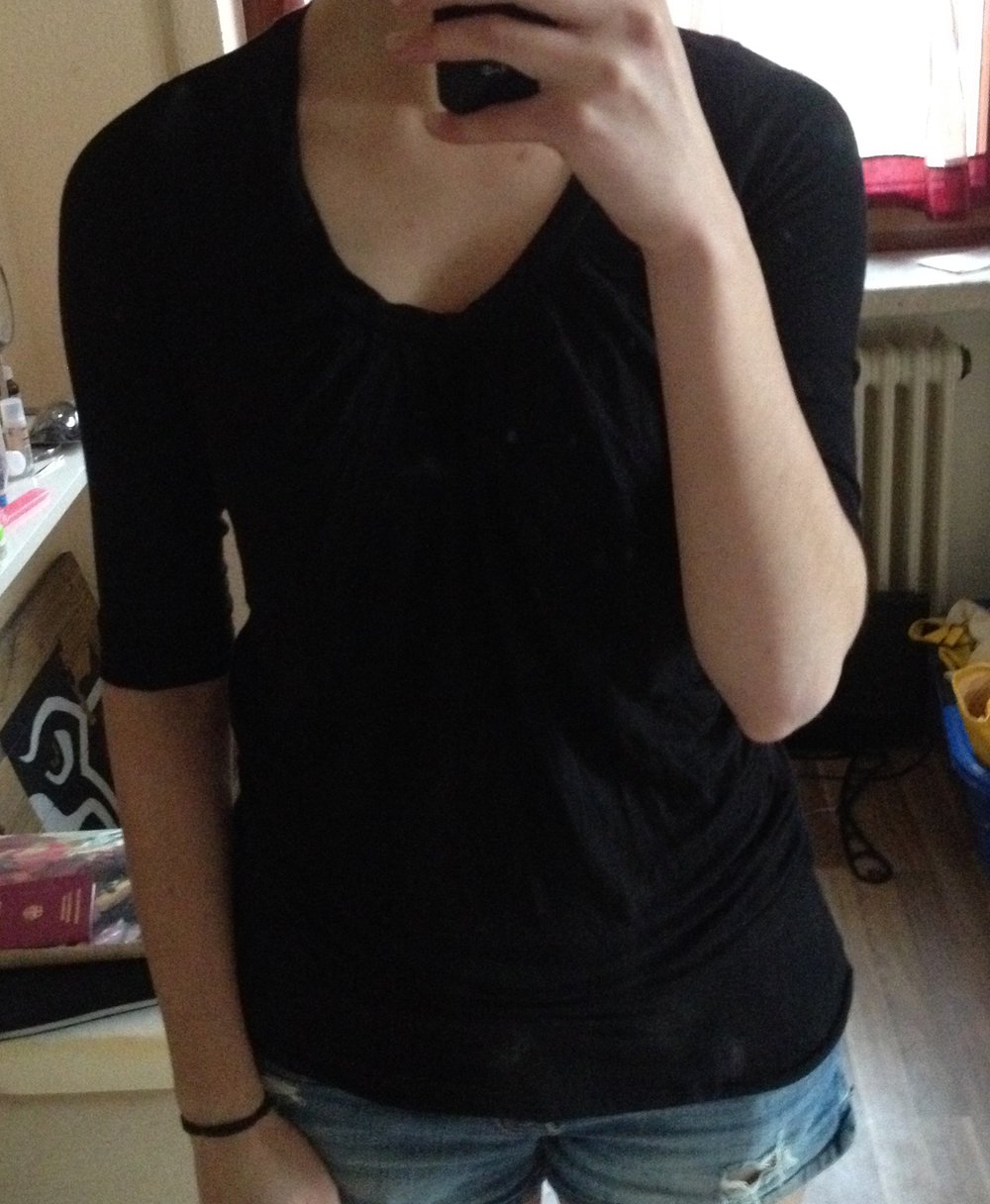 schwarzes langes Oberteil Vera Moda