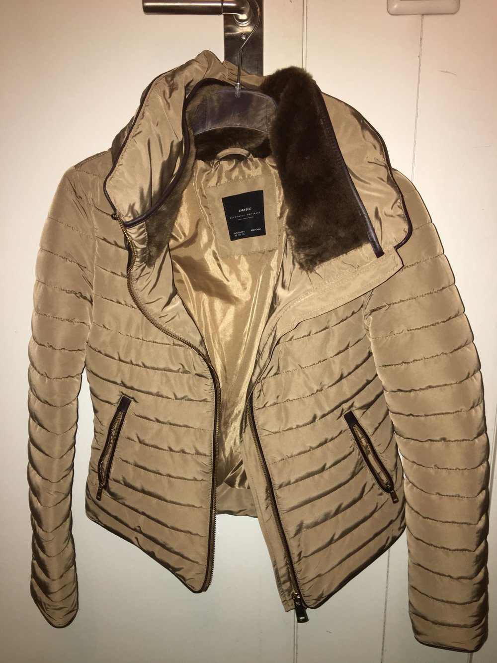 Willhaben Daunen Winterjacke Damen Zara Doudone Zara Beige Nylon
