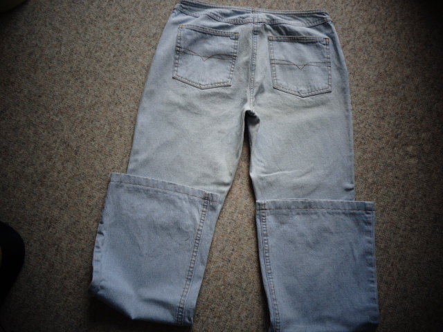 #Jeans Hose Gr. 36 Bootcut hellblau 5 Pocket