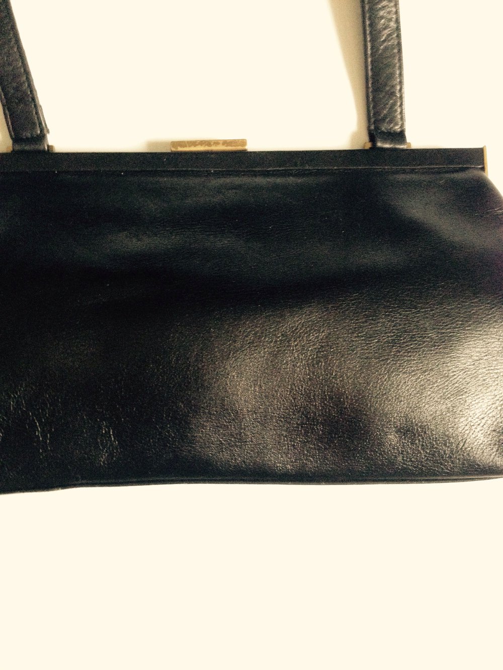 Schicke Vintage Leder Handtasche 