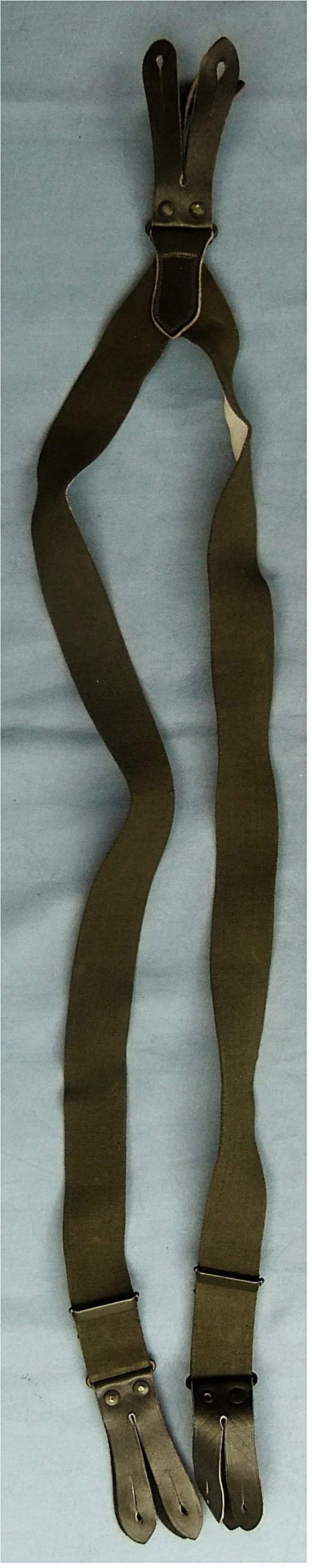 Bundeswehr Hosenträger für Herren - Von Pausch, Brakel - Aus Stretchgewebe und Leder - Zum zuknöpfen