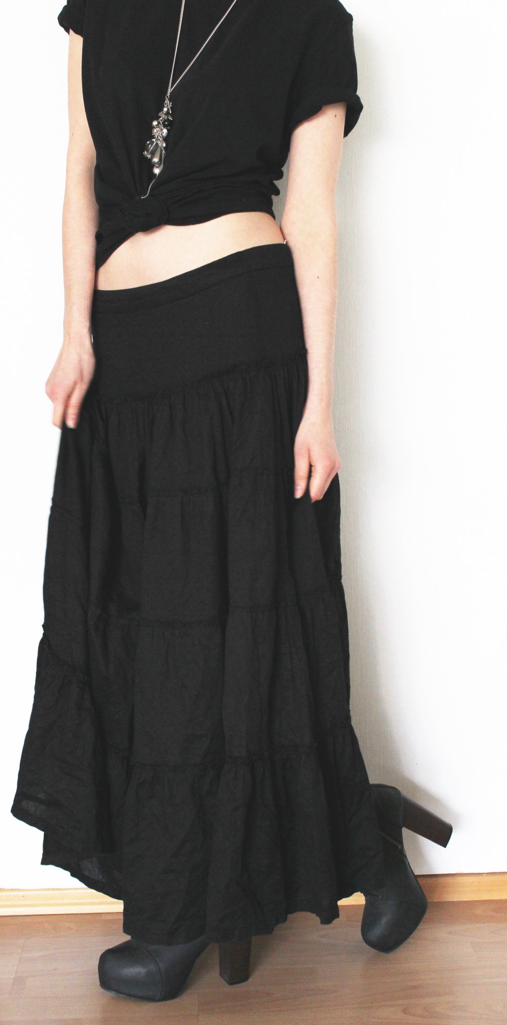 Schwarzer MaxiRock von H&M