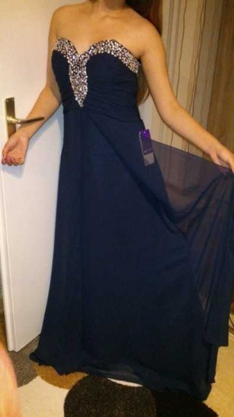 Bodenlanges Abendkleid Corsage, NEU