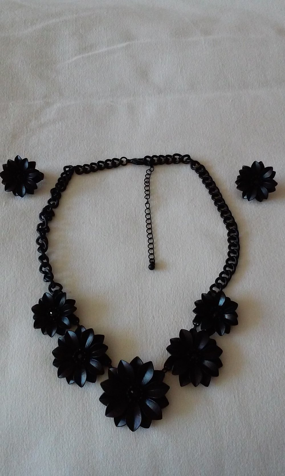  Statementkette Halskette, Kette und Ohrklips