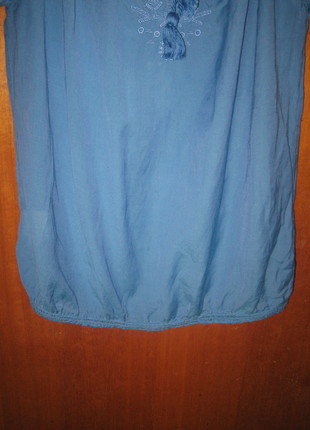 blaue Spitzenbluse von Promod *Mengenrabatt*