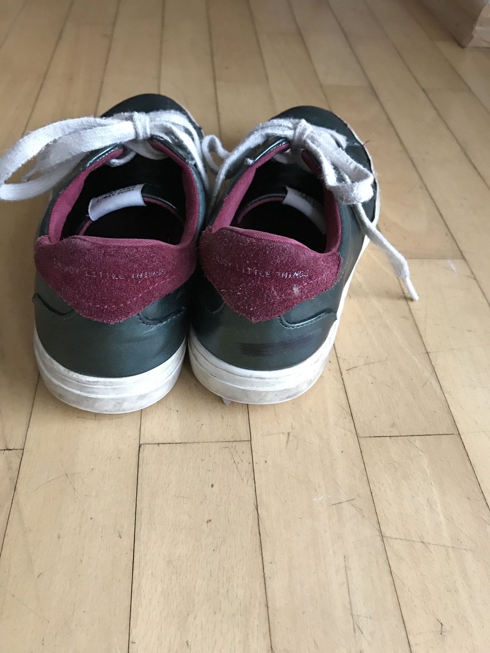 Zara Sneakers grün-metallic