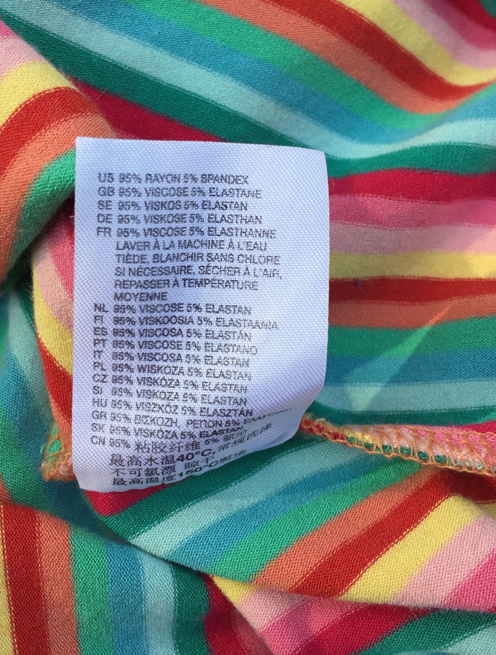 H&M Regenbogen ROCK Stretchrock Gr. 38 / M