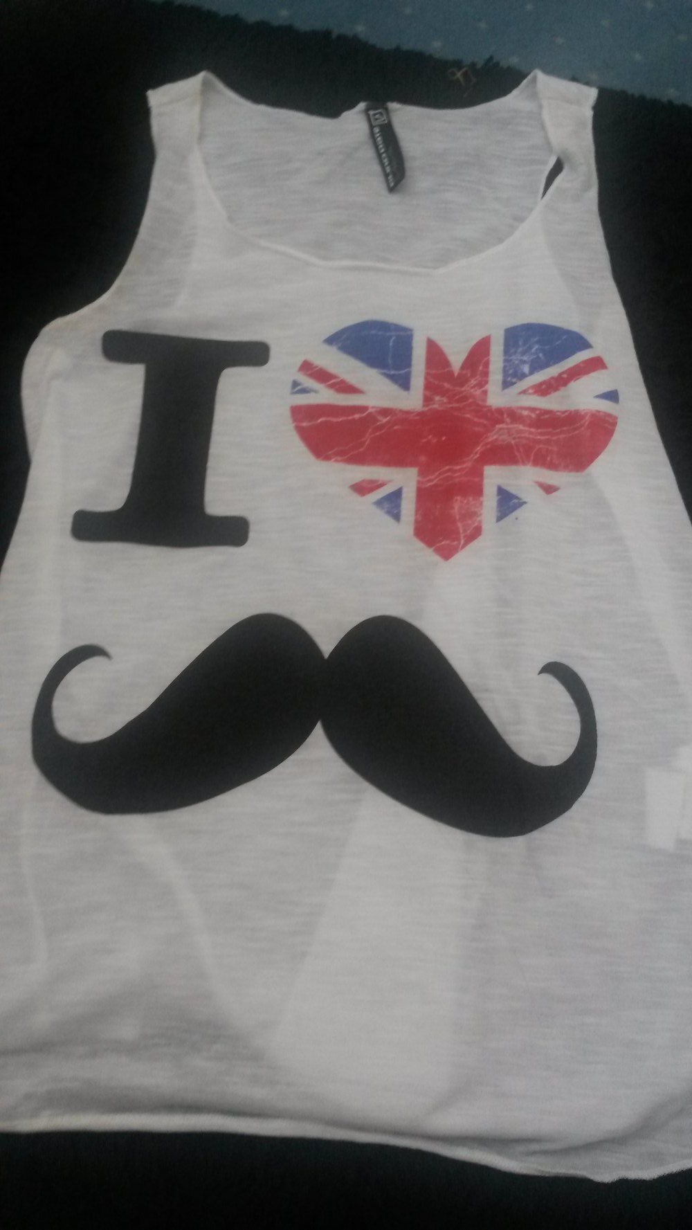 I Love Mustache Top