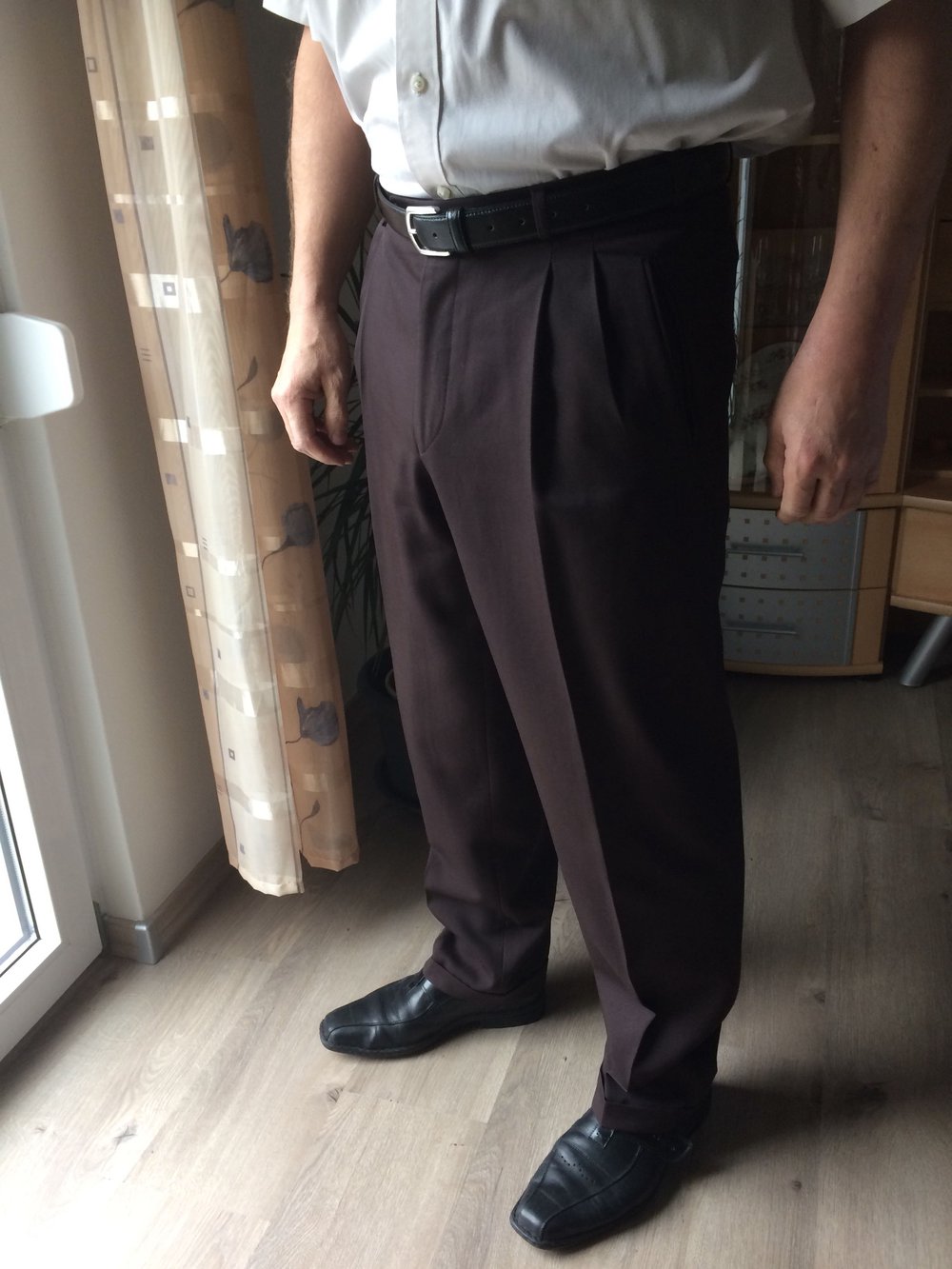 Anzugshose Gr. 48 dunkelbraun