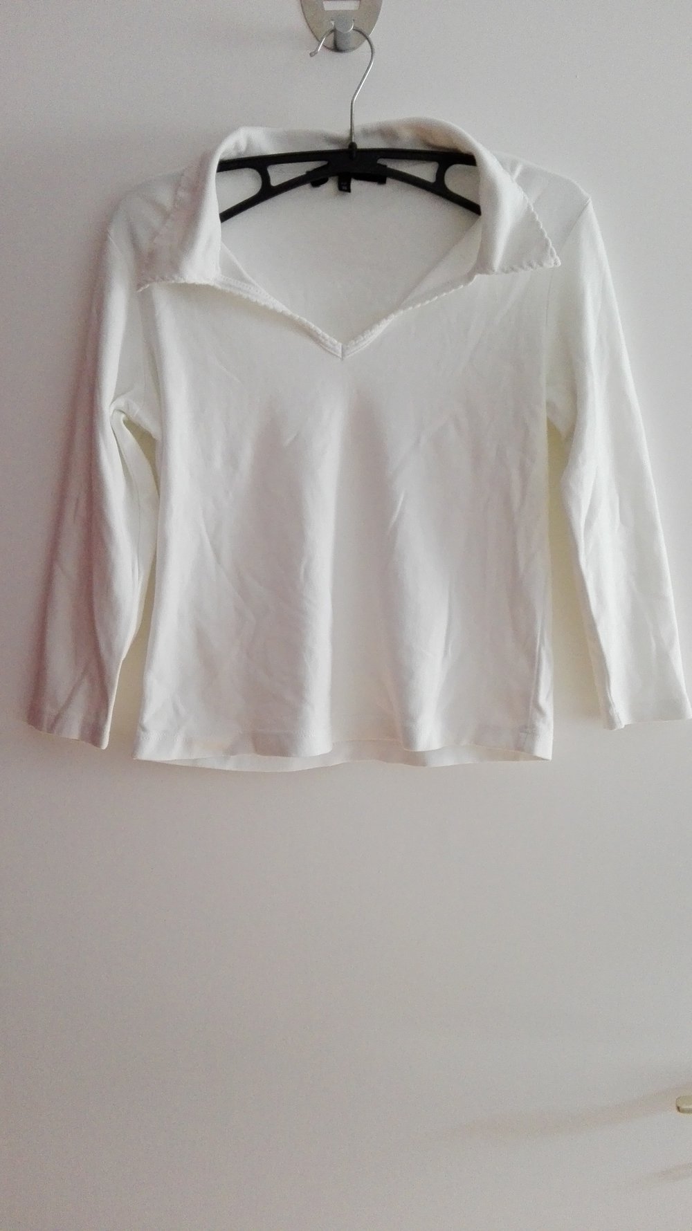 Weißes Shirt mit Kragen, One Touch, Größe 36 