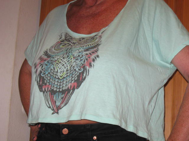 *** Print Crop Shirt ***
