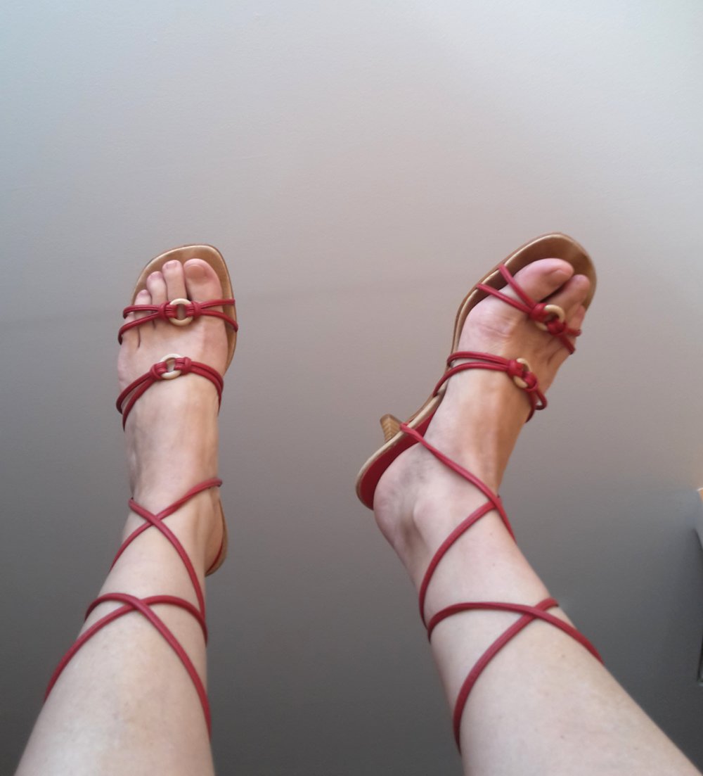 Sexy Sandalen mit Bändern