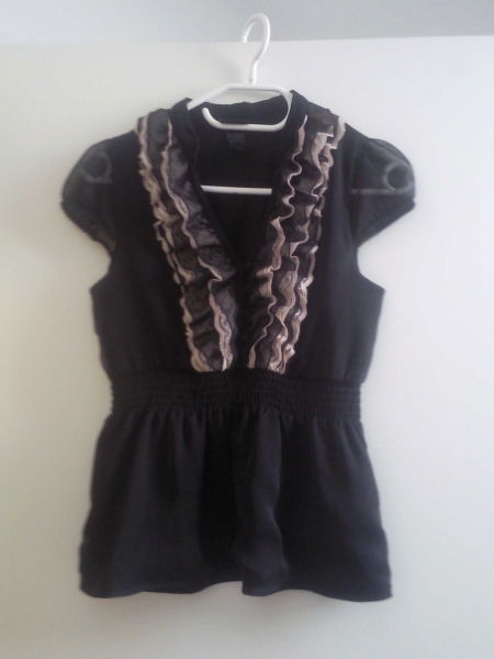 Romantische Bluse mit Rüschen