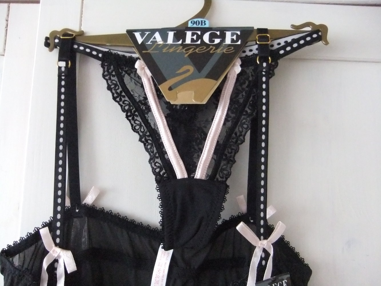 Dessous Babydoll Nachtwäsche BH String Gr. 90 B 75 B