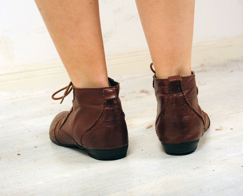 Lederschnürer Schnürschuhe Leder Stiefeletten Hipster Blogger