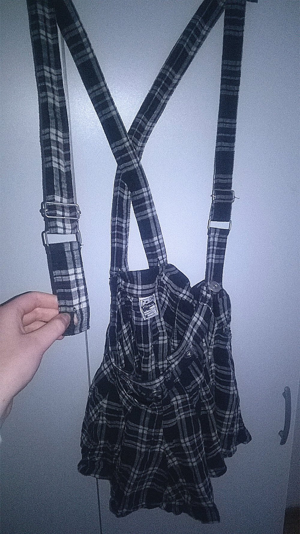 Schuluniform, Lolita, karierter Rock, Träger, kawaii