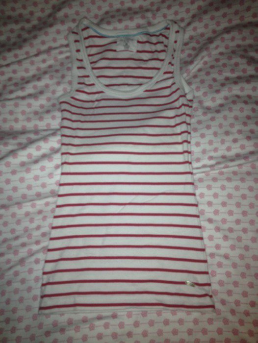 sailor marine Tanktop rot weiß gestreift Größe XS/S