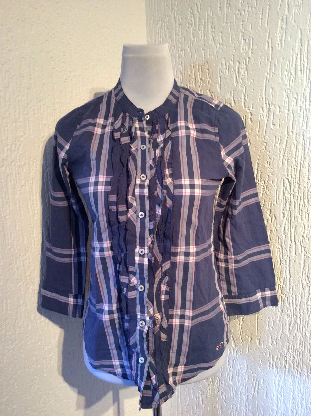 Hollister Bluse Hemd gestreift Größe XS neu 3/4 arm 