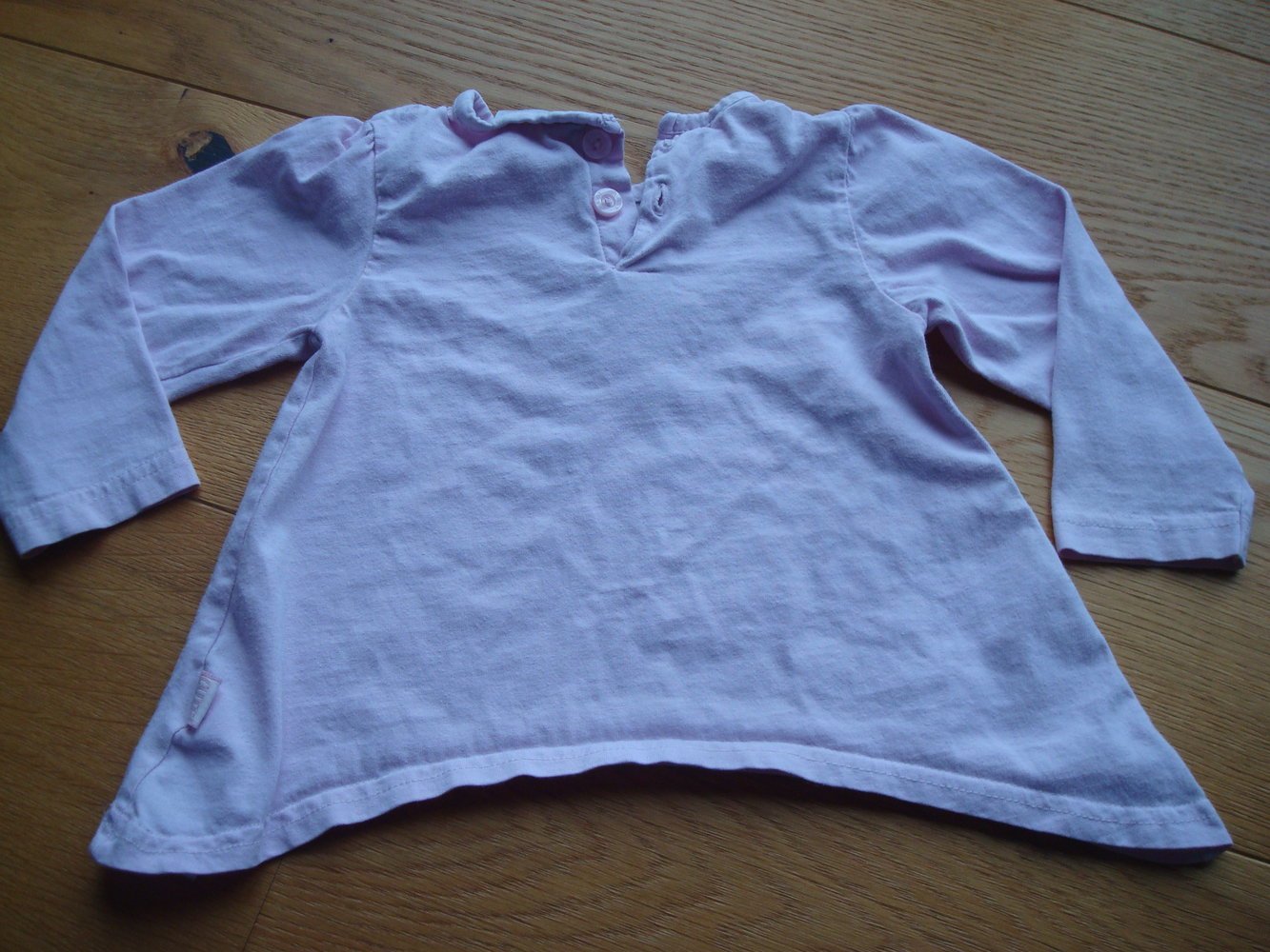 Langarmshirt, Shirt, asymmetrisch geschnitten Gr. 80