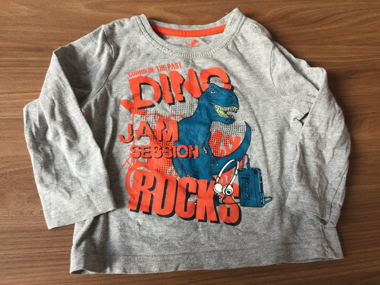 Langarmshirt mit Dino Gr. 86/92