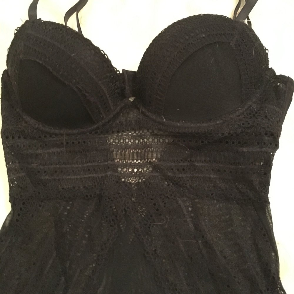 Spitzenbody H&M schwarz