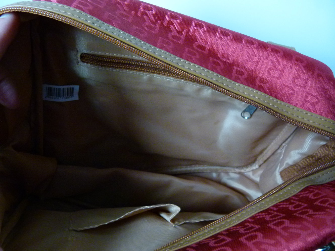 Revlon Taschen Set, 3er Set aus Kosmetiktasche, Beautycase und Beutel, rot & braun, NEU, Reise Travel Shopper