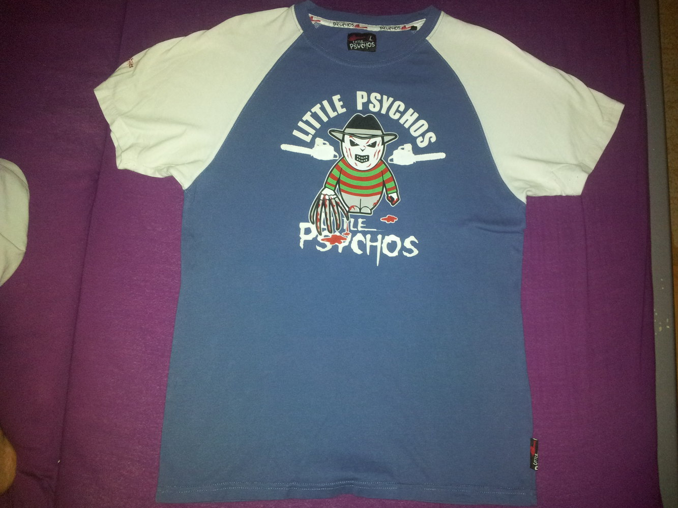 Shirt Little Psychos Freddy Krüger Freitag der 13. Fishbone Neu