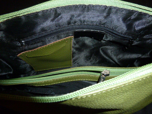 Handtasche / L. Credi / grün