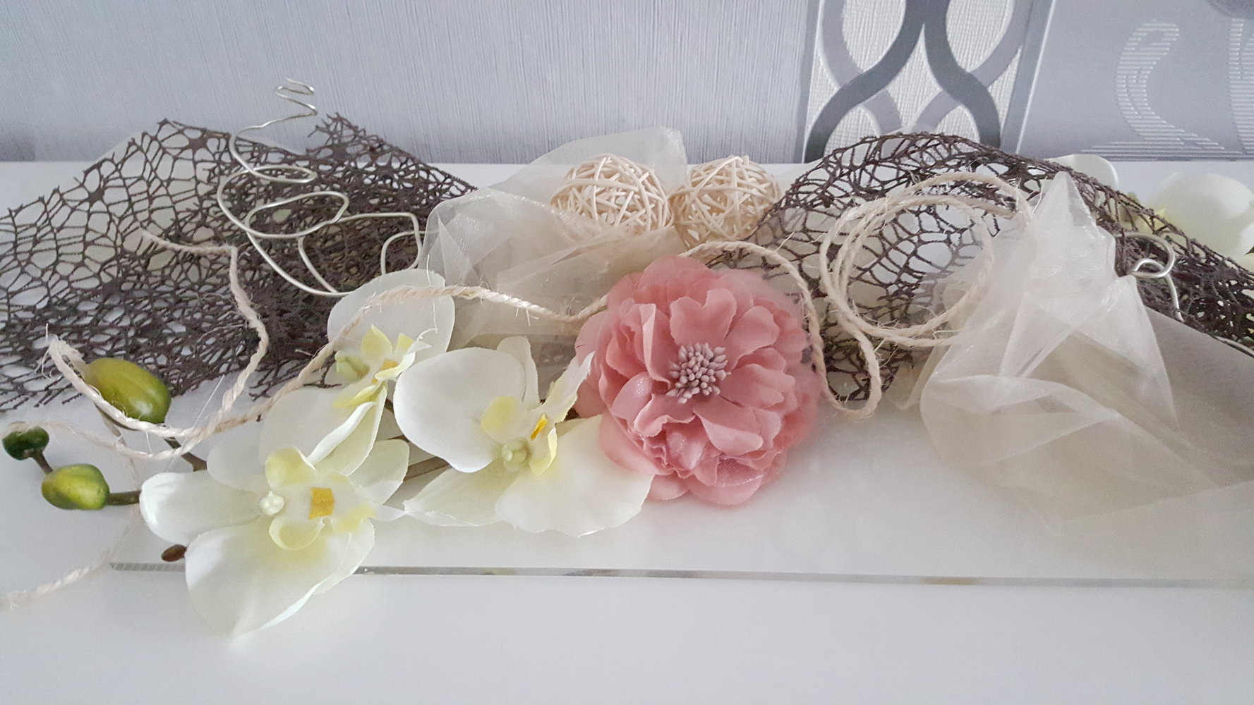 Lolita Cosplay Accessoire Große Blume Rosa Haarschmuck Haarklammer Brosche 