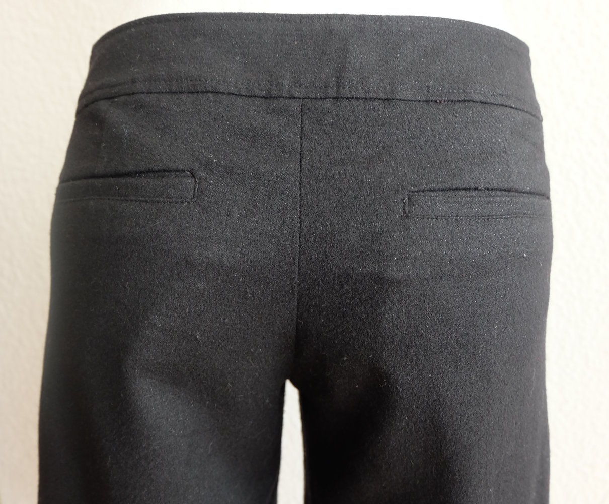 Japanische Knie Hose Hosenrock Wolle mit Silber Fäden