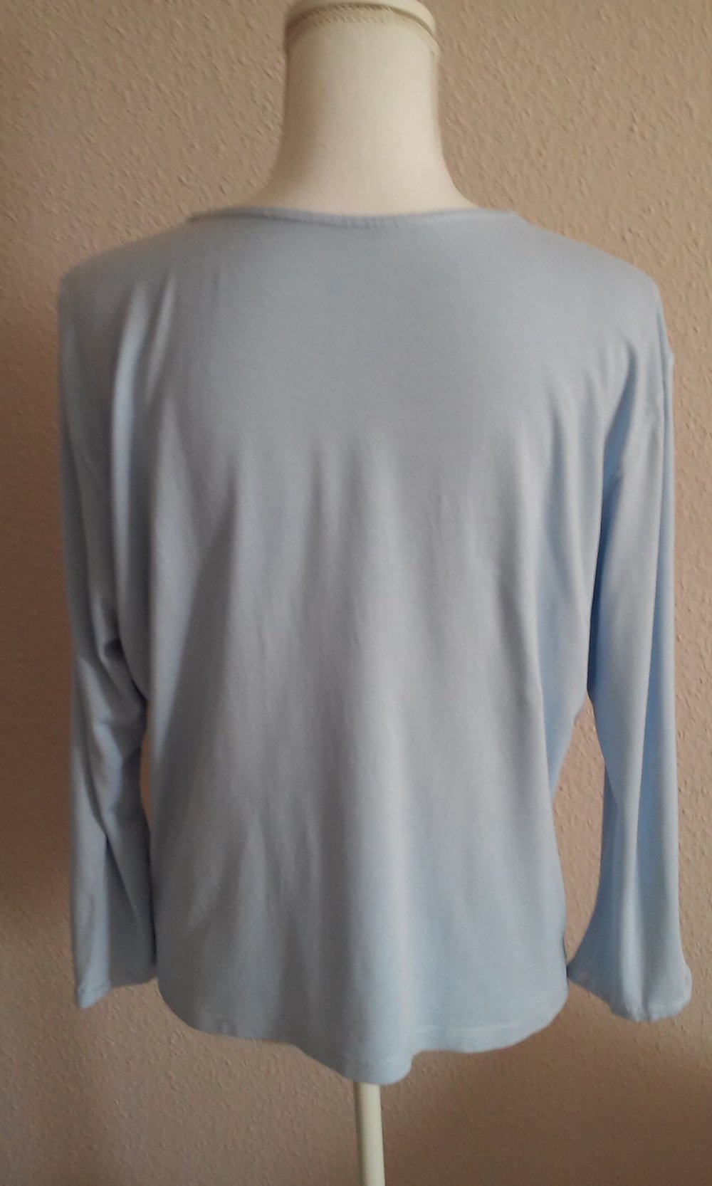 Sweatshirt Langarm Shirt Rundhals Pulli Freizeit/Sport/Unterzieher Basic-Oberteil stretchig