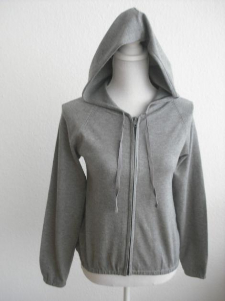 Schlumpf, Cardigan, Hoodie in Jersey-Strick, Gr. S