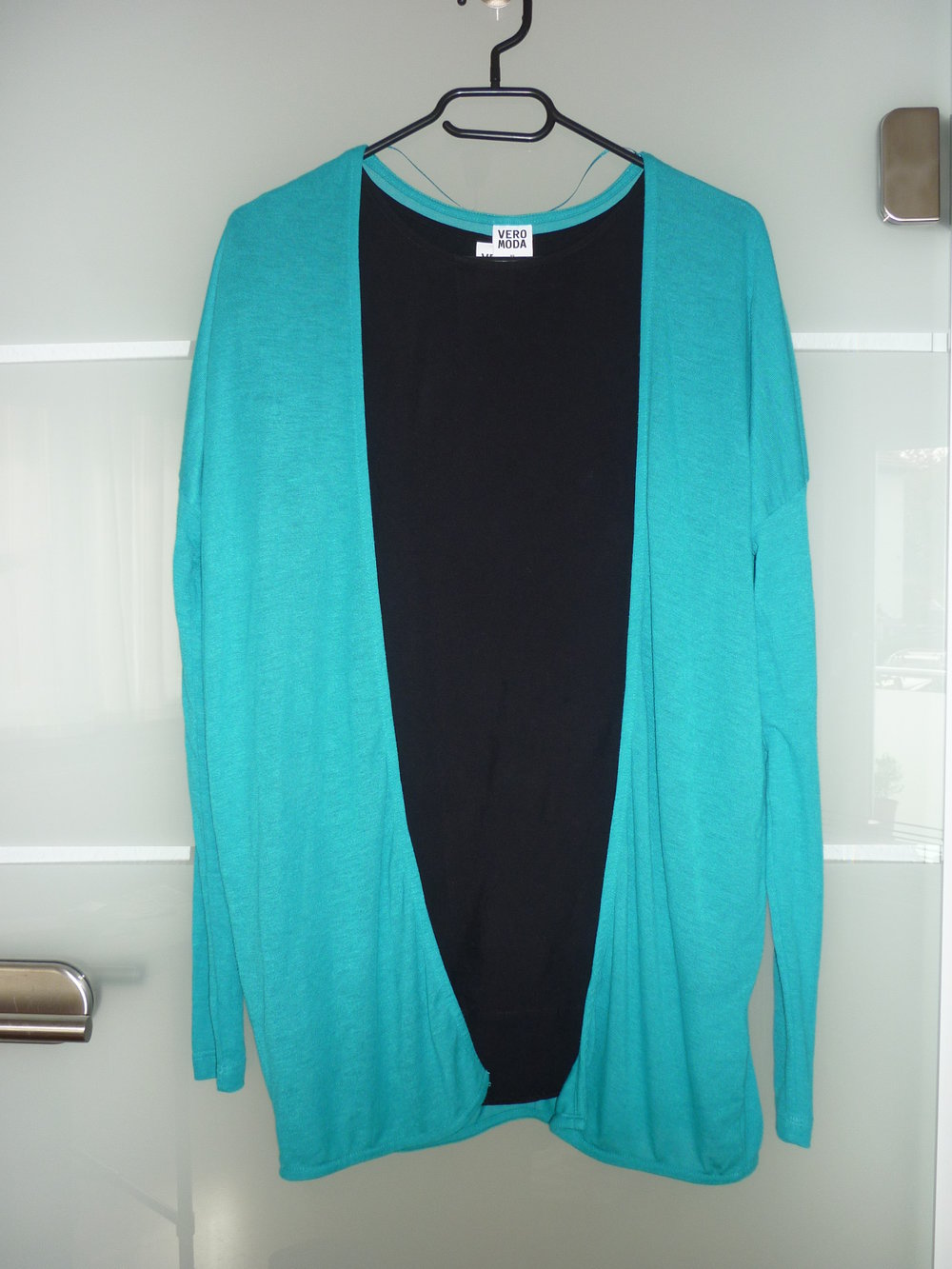 Vero Moda Cardigan Oversize petrol türkis Größe XS 34 36