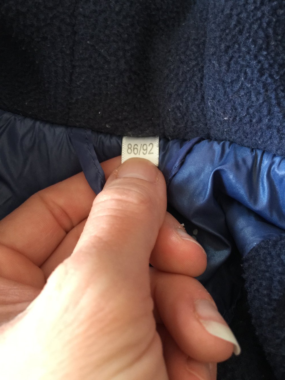 Gesteppte Winterjacke Gr. 92