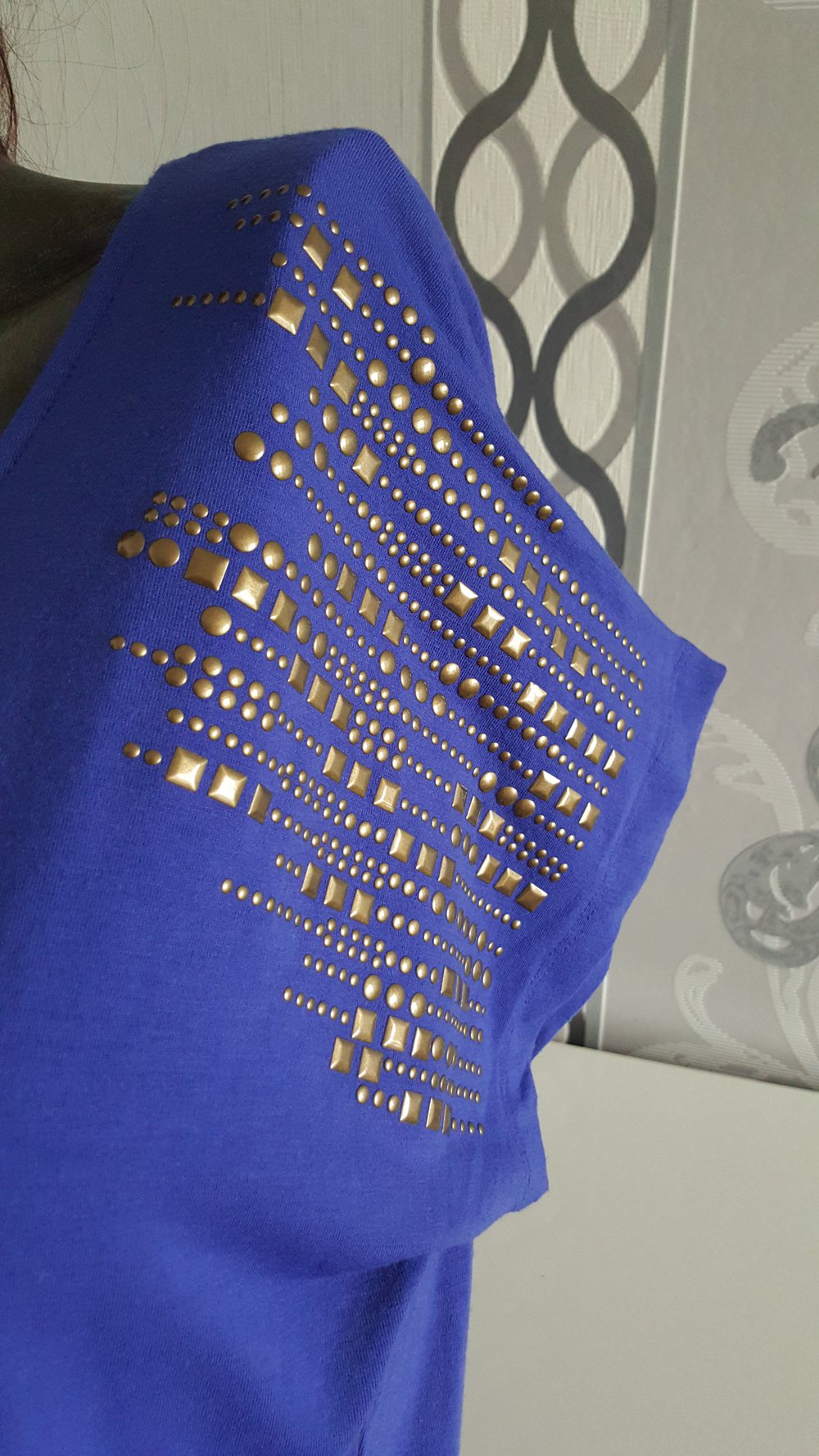 Oberteil Blau unten zum Wickeln 36 / 38 auch 40 M L