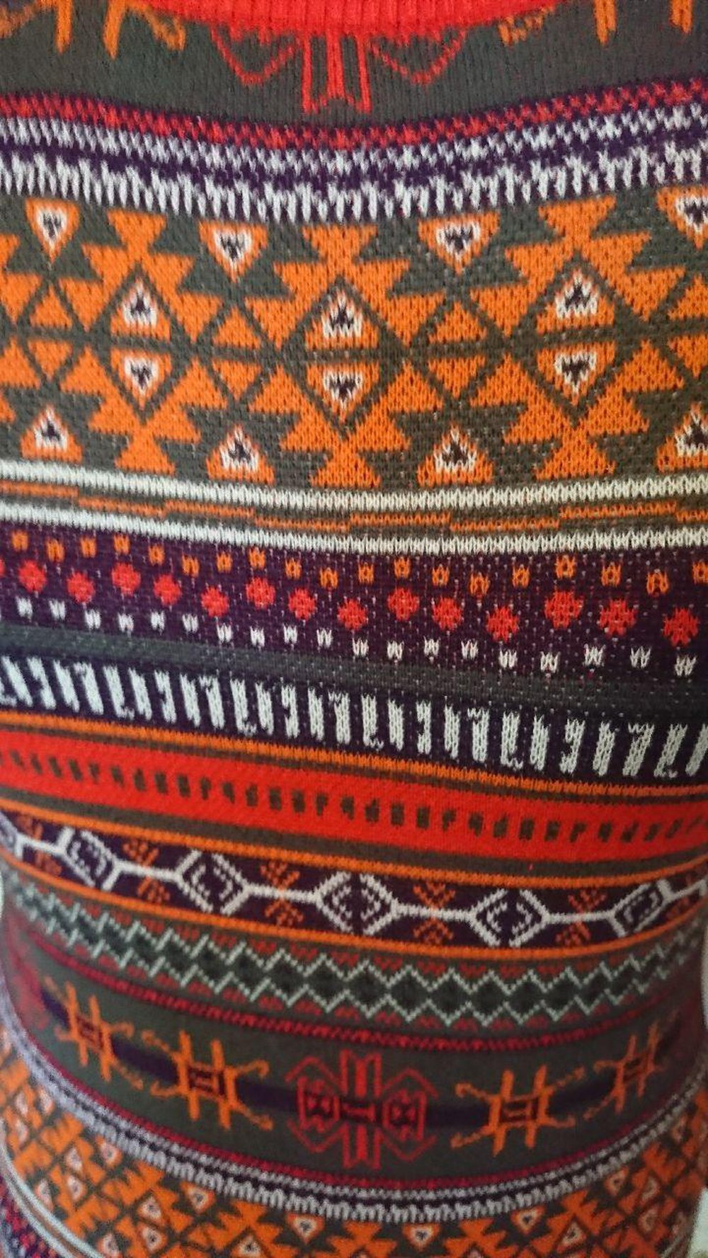 Ethno/Boho Strickkleid