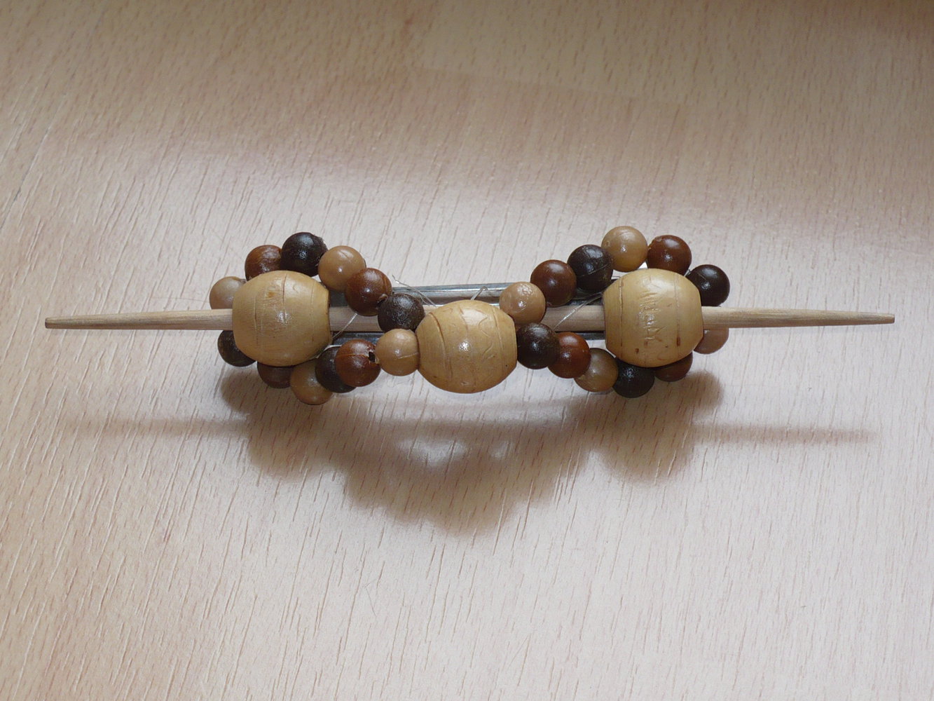 große Haarspange Holz