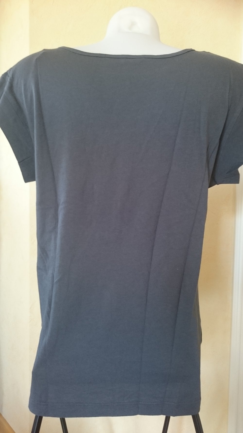 Edc by Esprit T-Shirt Gr M grau/weiß