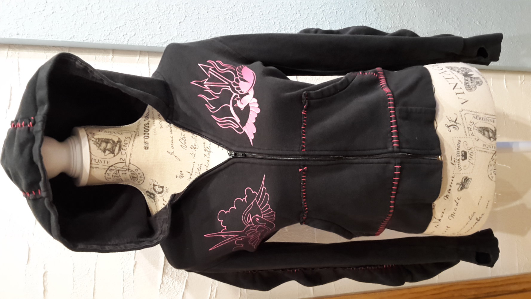 Poizen Industries,Hoody, Zippjacke,S,Rockabella,Gothic,Punk, Emo