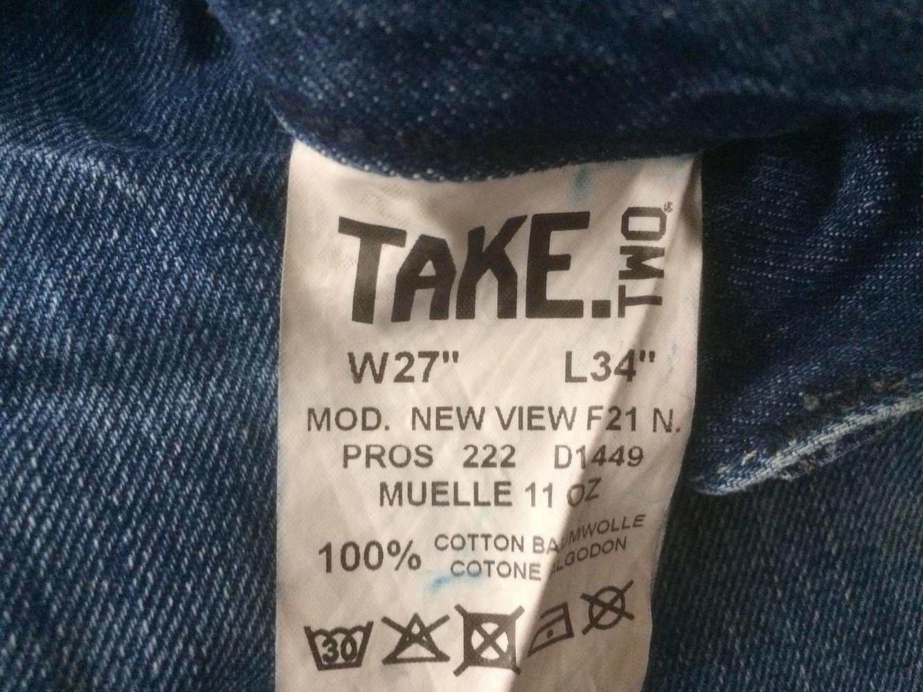 Take two Jeans W27 L34
