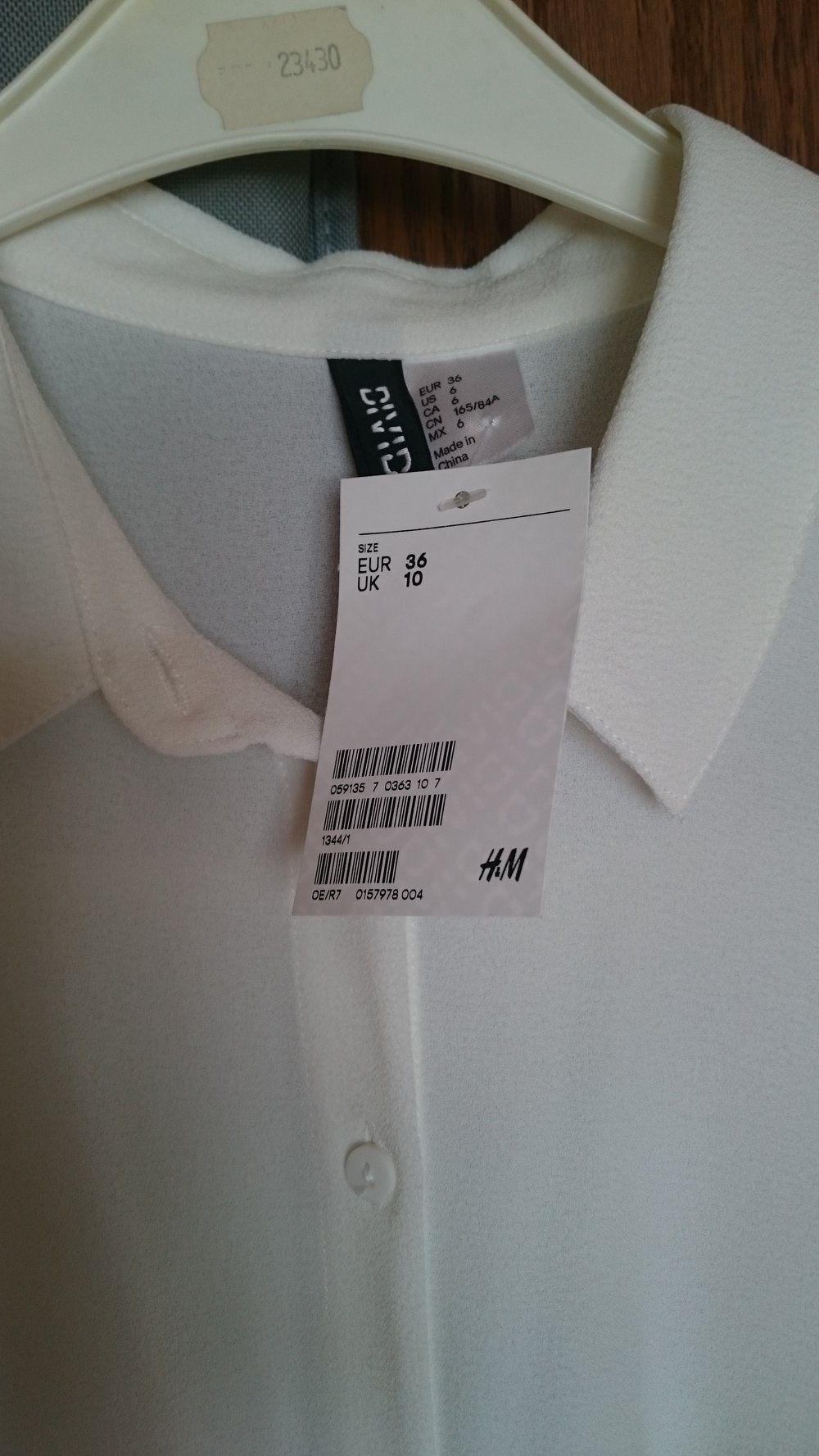 weißes Sommerkleid Blusenkleid aus Kreppstoff