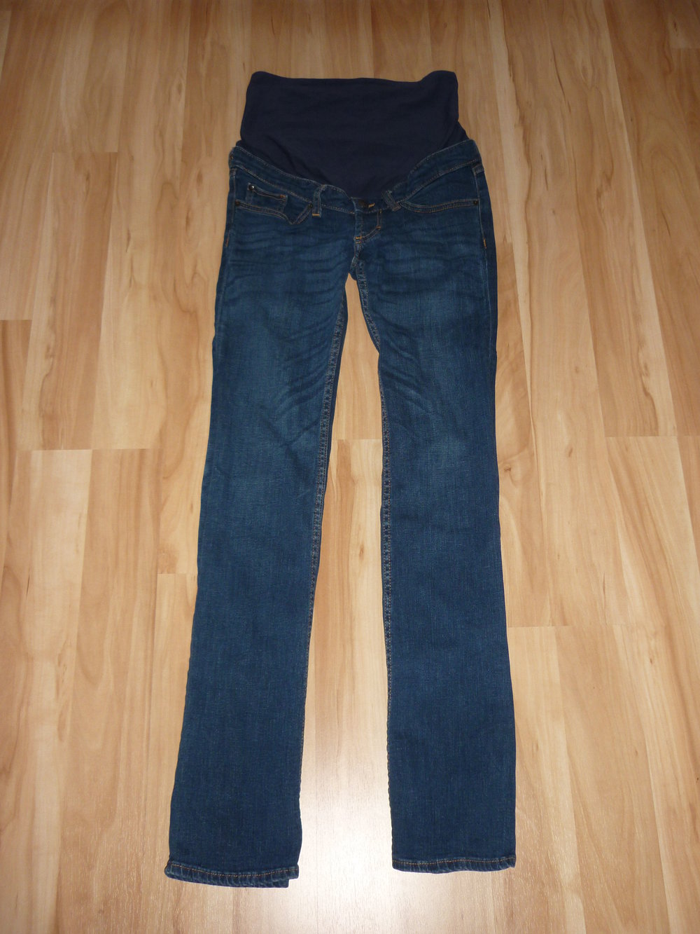 H&M Mama Umstandsjeans Jeans mit Bauchband Umstandsmode Gr 34  