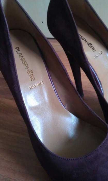 NEU! High Heels, Leder, braun