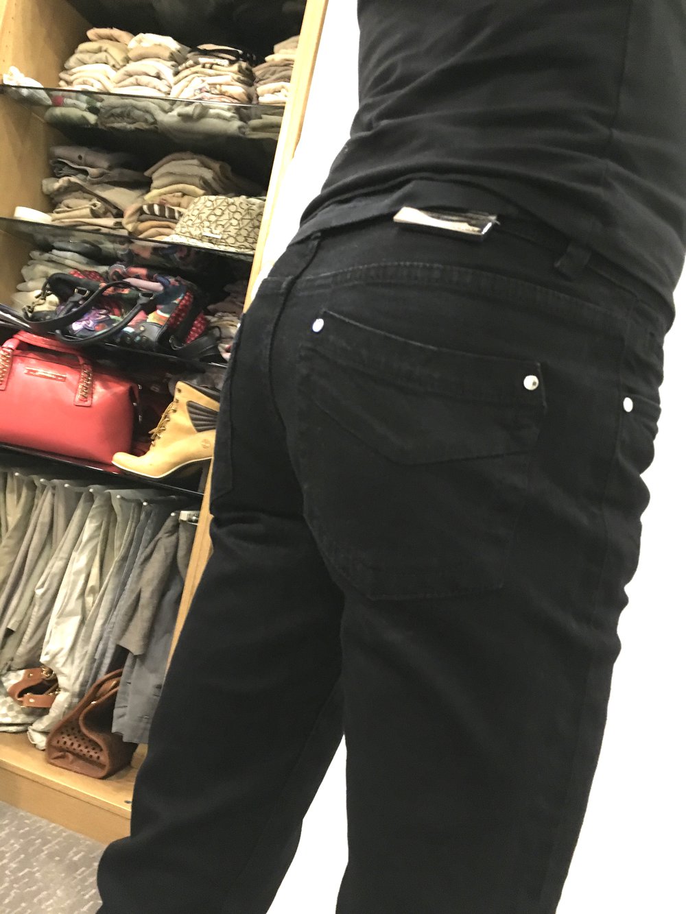 Karen Millen Double Bottom Skinny Jeans schwarz Gr. XS 34 w25 NP 119 EUR