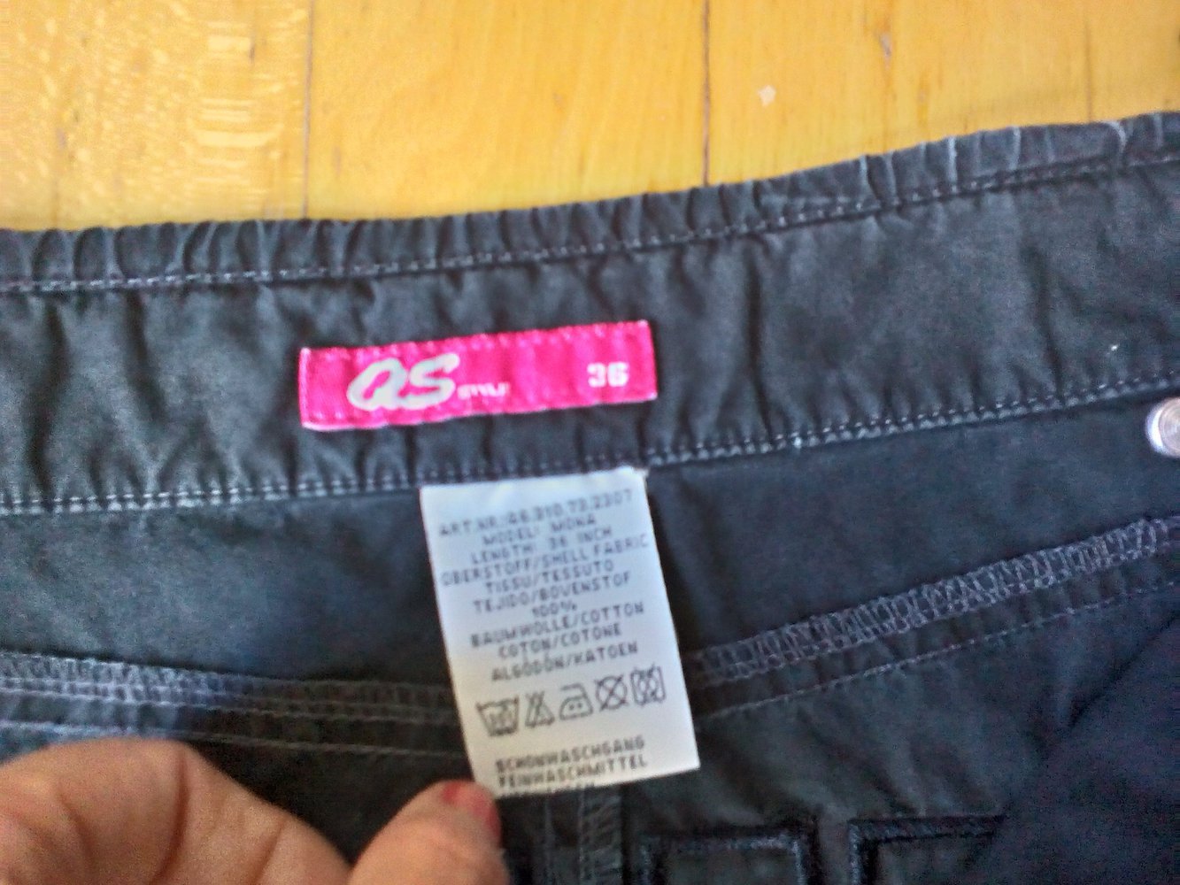 Baggy Hose Gr. 36 schwarz Gothic