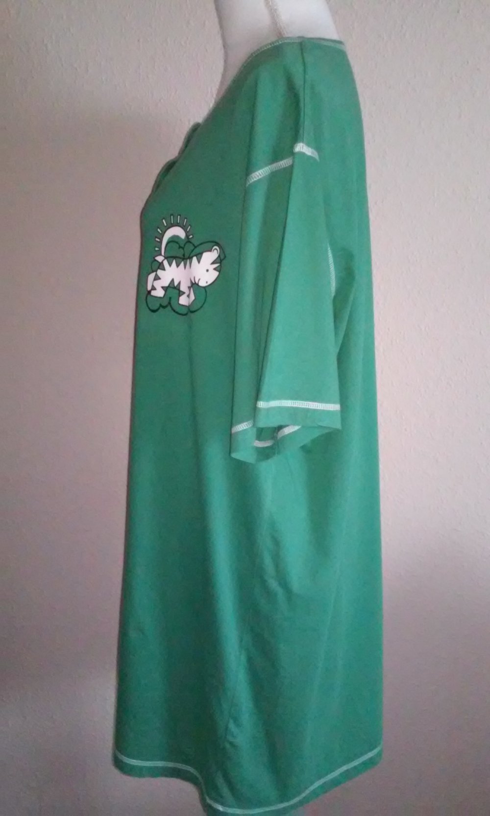 Shirt Nachthemd Schlafhemd kurzarm Pyjama Sleepshirt Schlafshirt Nachtkleid